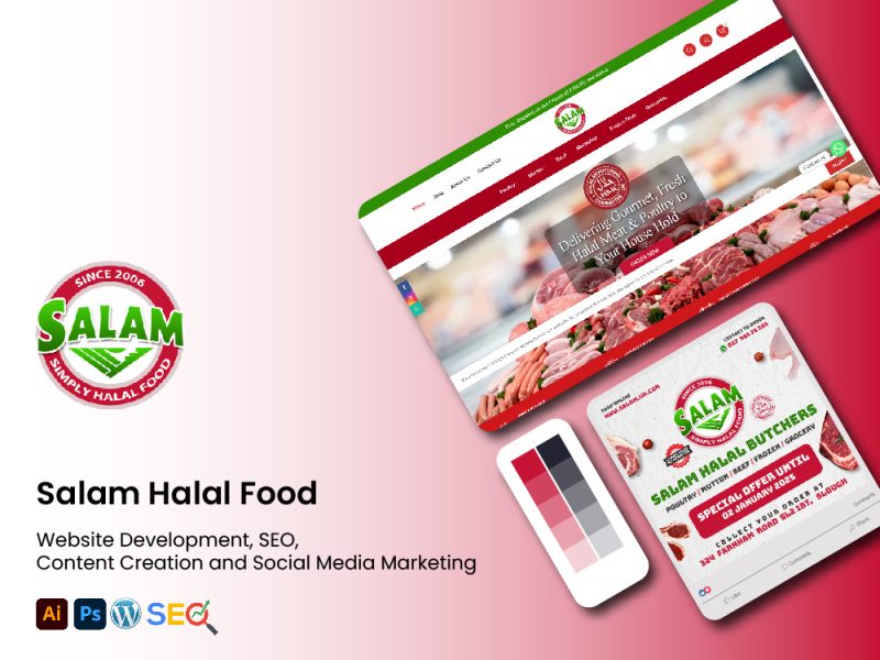 E-Commerce Website Development for Halal Butcher & Grocery Store of UK
