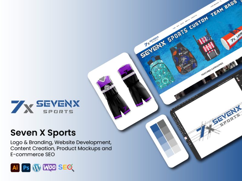 Branding, E-Commerce Website Development for Sportswear Manufacturer of Pakistan